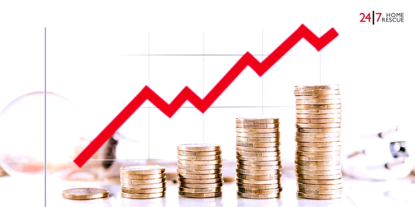 Graphic on coin towers