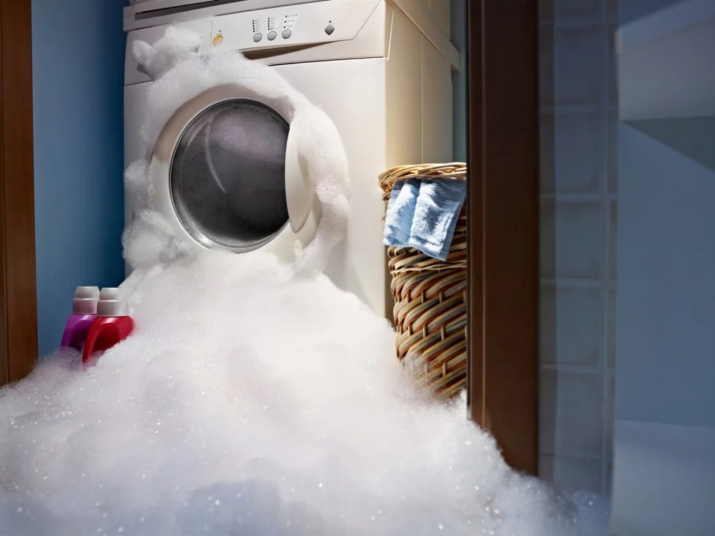 washing machine smells like burning