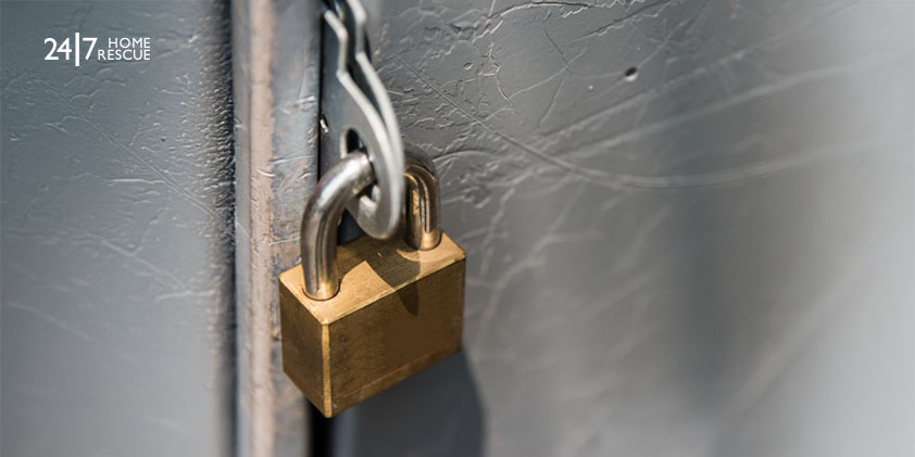 lock on the door
