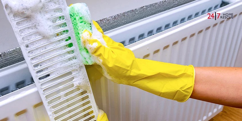 how to clean a radiator