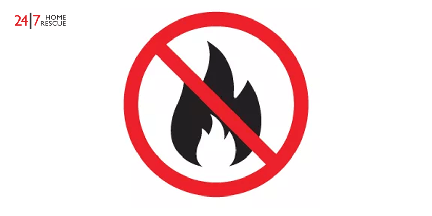 No heating sign