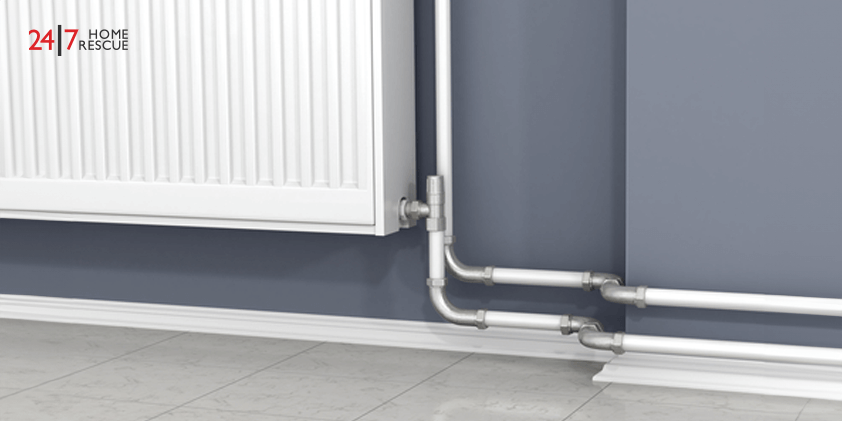 Radiator pipes is hot