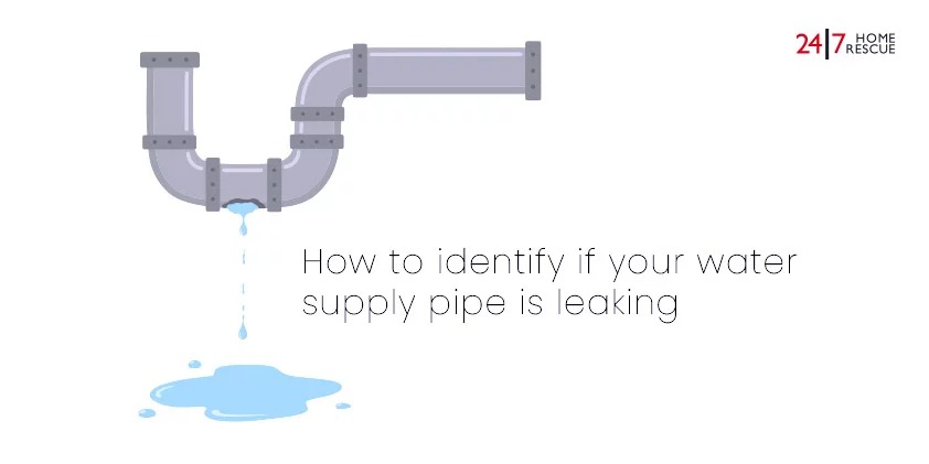 water supply pipe is leaking