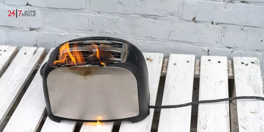 Burning Toaster