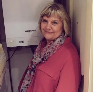 Viessmann boiler winner Sandra Clarke, Christmas competition thanks to 24|7 Home Rescue