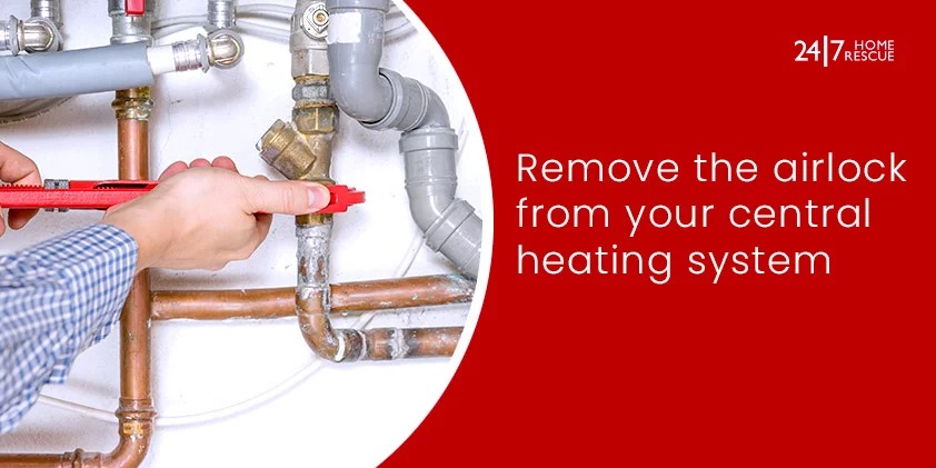 Remove the airlock from your central heating system
