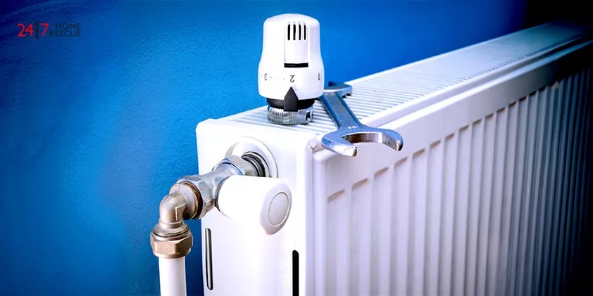 Replacing radiator heating valve