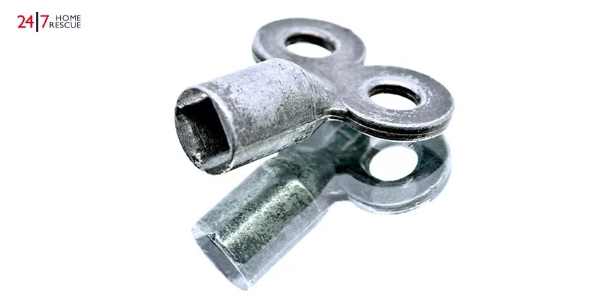 Vintage Iron Square Spanner Radiator Key Tool