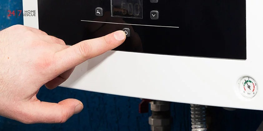 Turn off the central heating system