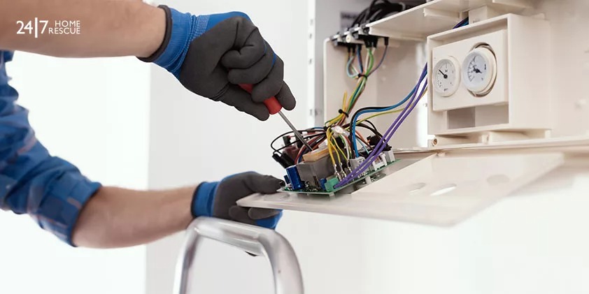 Checking the faults within the boiler’s PCB