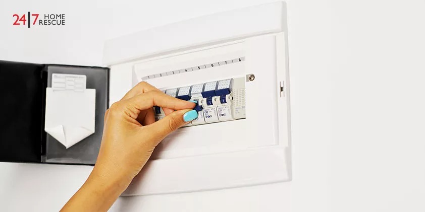 Check whether your RCD has tripped
