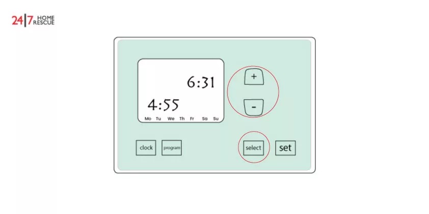 Set the timer to activate your boiler
