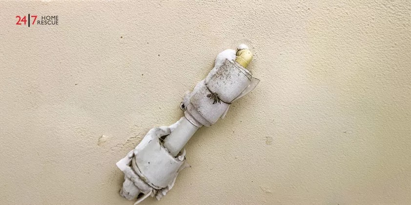 Frozen Condensate Pipe