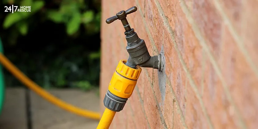 Hose pipe attach in the wall