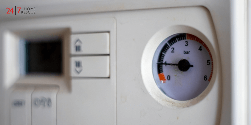 Boiler pressure gauge
