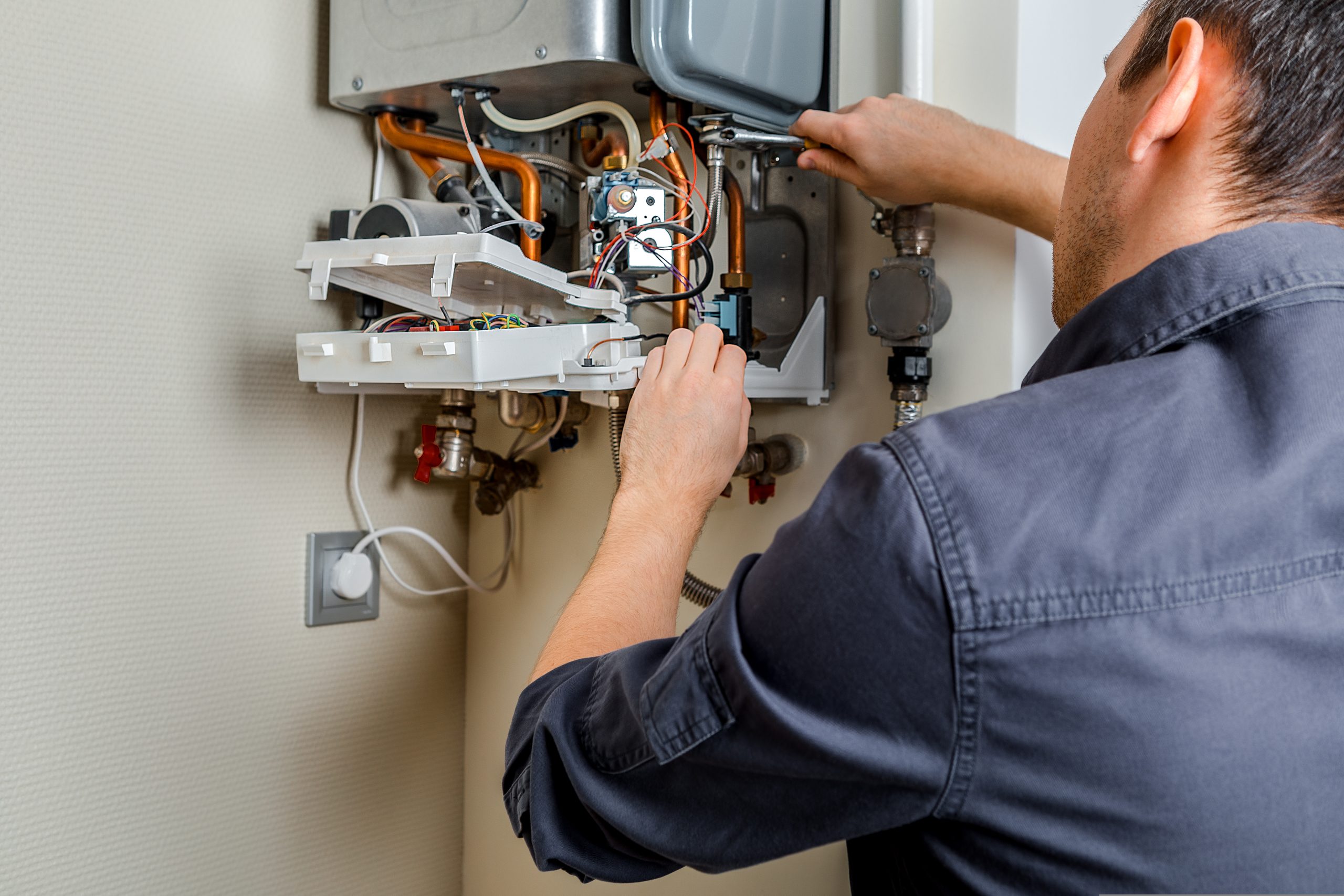 Repair of a gas boiler