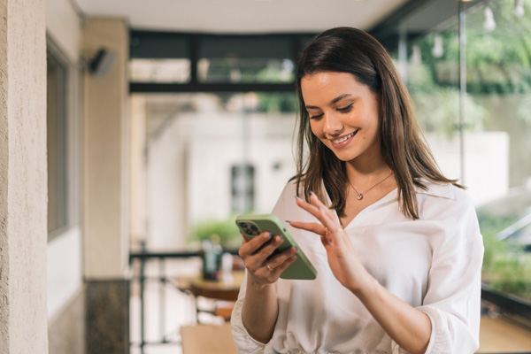 Hispanic Women using Phone