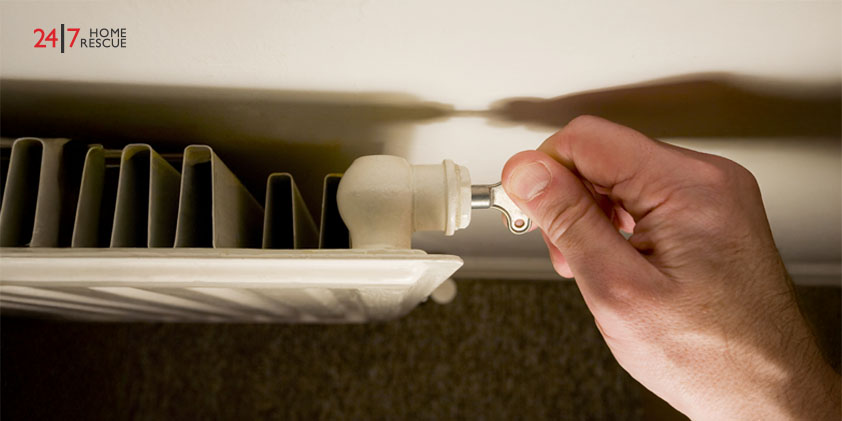 adjusting radiator bleed valve