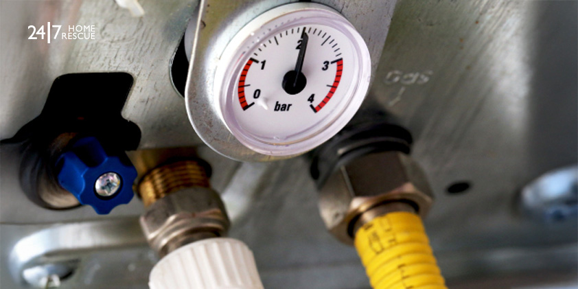 Boiler pressure gauge