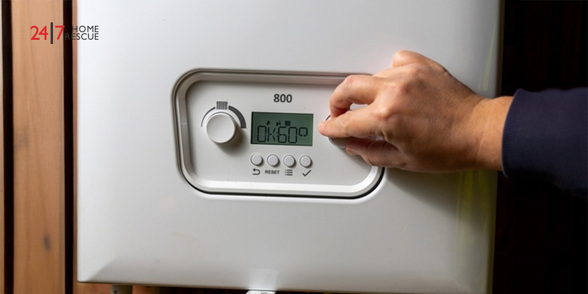 Control Panel of a Combi Boiler