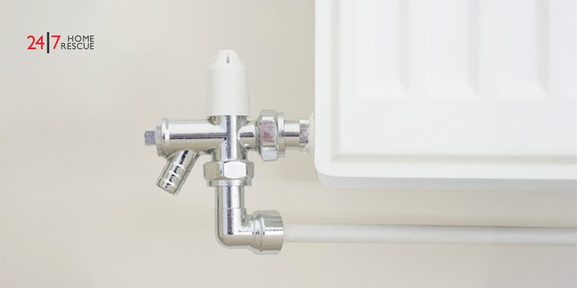 An adjusted lockshield radiator valve