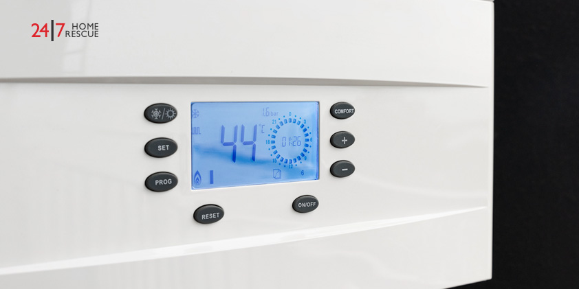 Control panel of a gas boiler