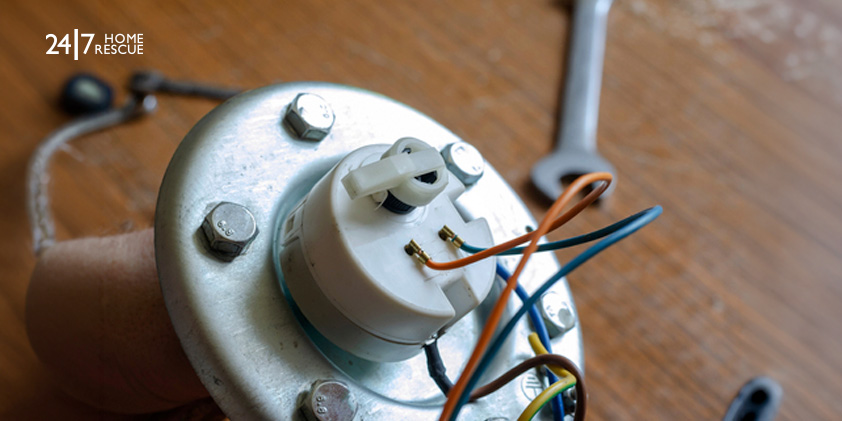 A gas boilers electrical component